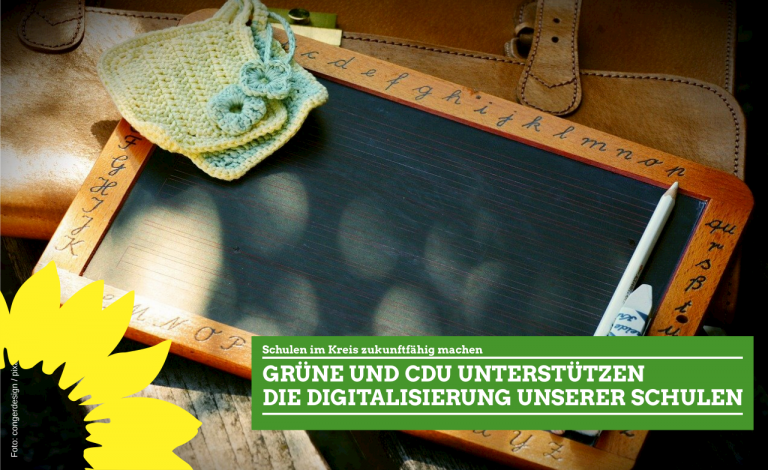 CDU und GRÜNE unterstützen Kreis bei Digitalisierung der Schulen
